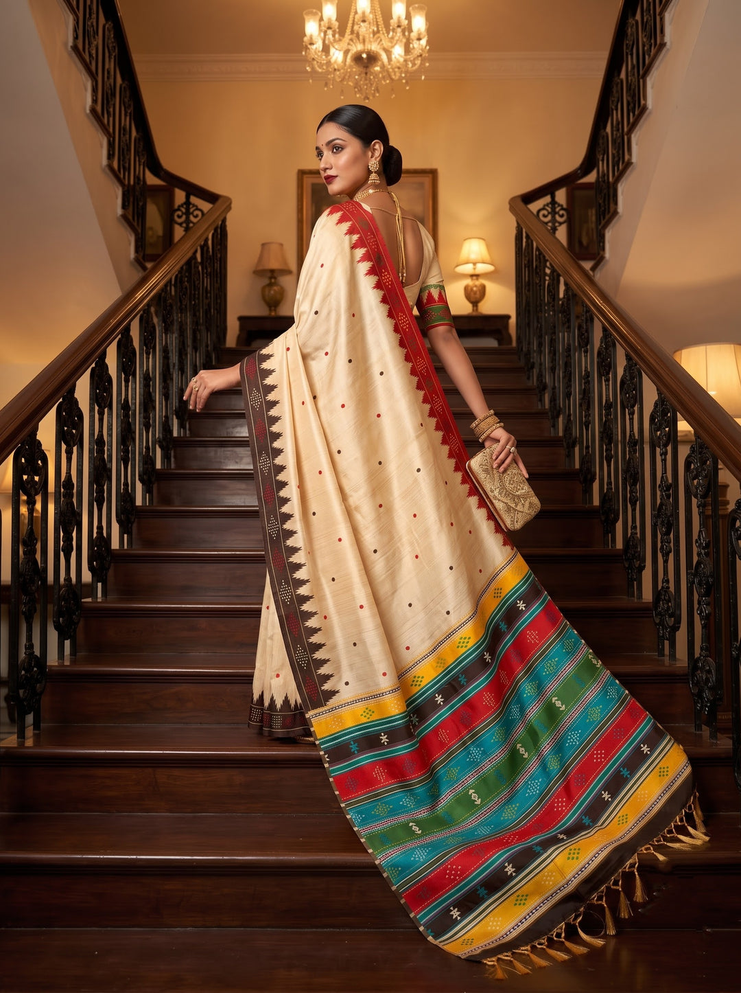 Satrangi Rang-Premium (Semi) Assam Silk Saree