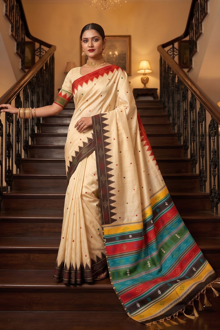 Satrangi Rang-Premium (Semi) Assam Silk Saree