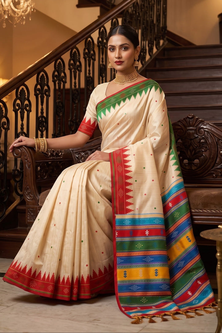 Satrangi Rang-Premium (Semi) Assam Silk Saree