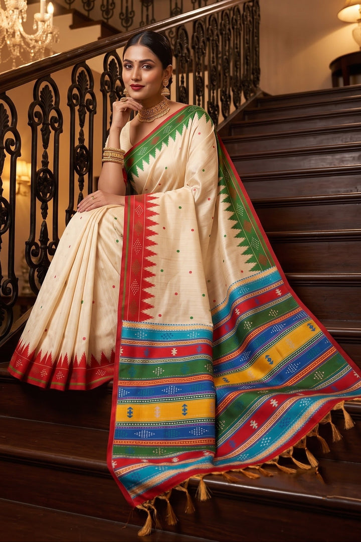 Satrangi Rang-Premium (Semi) Assam Silk Saree