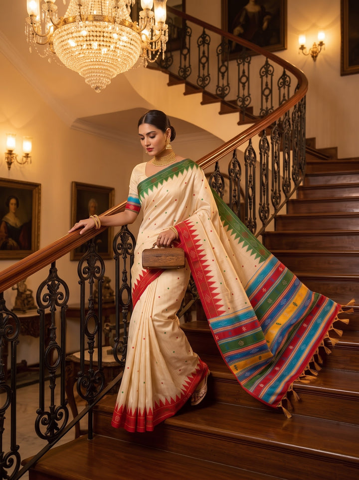 Satrangi Rang-Premium (Semi) Assam Silk Saree