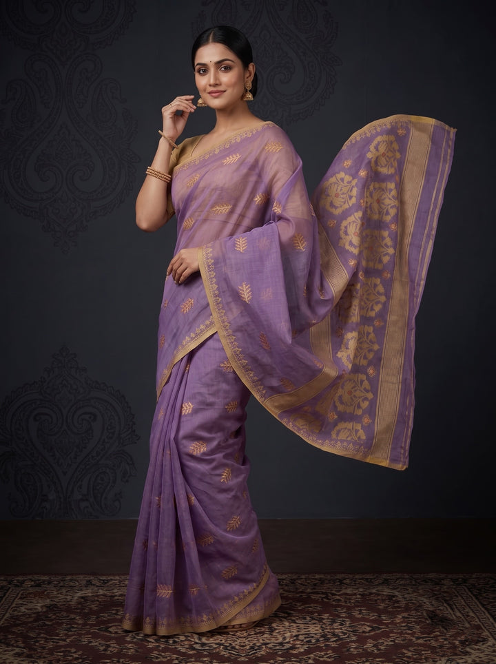 Ful Bagan Dhakai Jamdani Saree