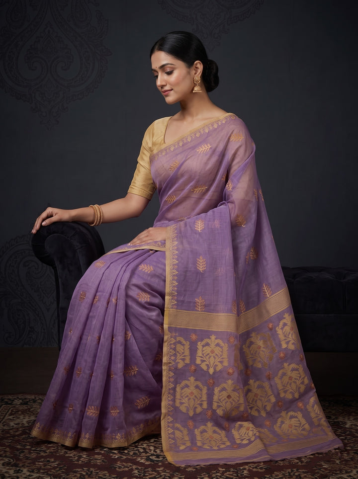 Ful Bagan Dhakai Jamdani Saree