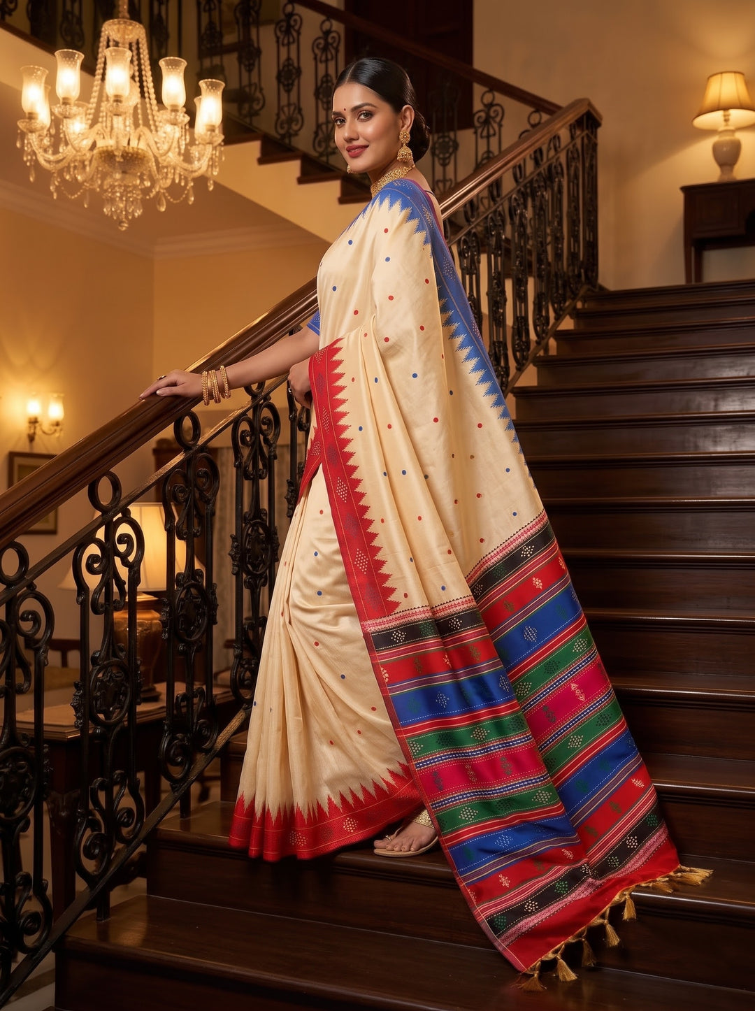 Satrangi Rang-Premium (Semi) Assam Silk Saree