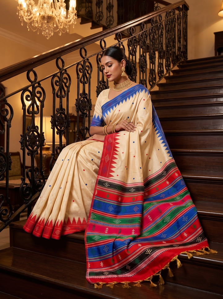 Satrangi Rang-Premium (Semi) Assam Silk Saree