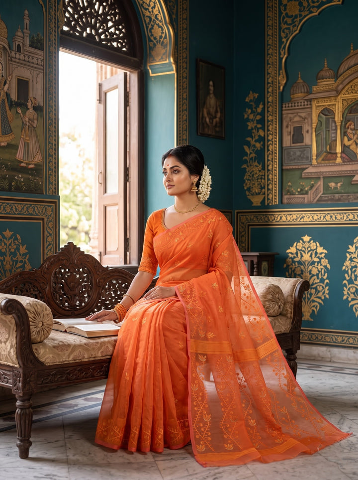 Tulir Taan Cotton Jamdani Saree