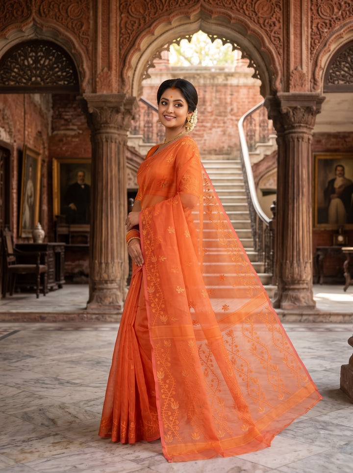 Tulir Taan Cotton Jamdani Saree