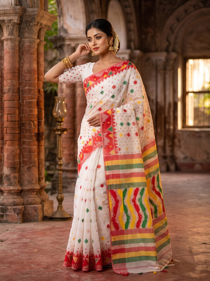 MishtiRong Bangladeshi Style Dhakai Jamdani Saree