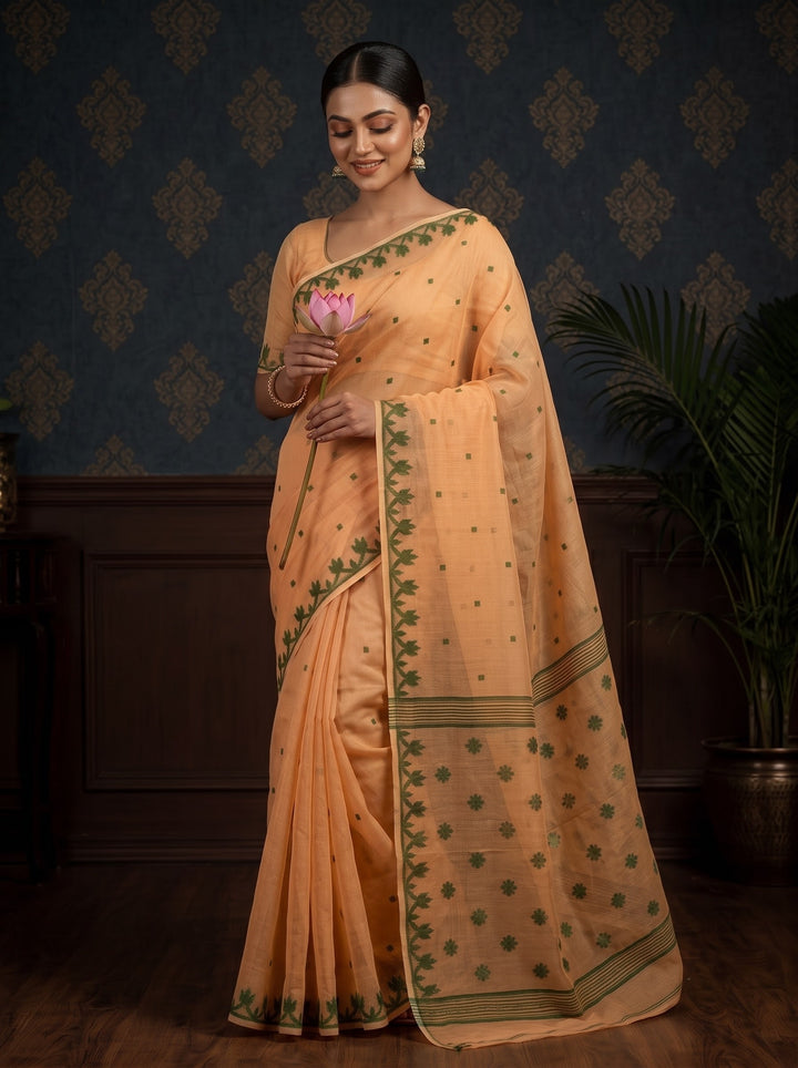 Uro Chithi Dhakai Jamdani Saree