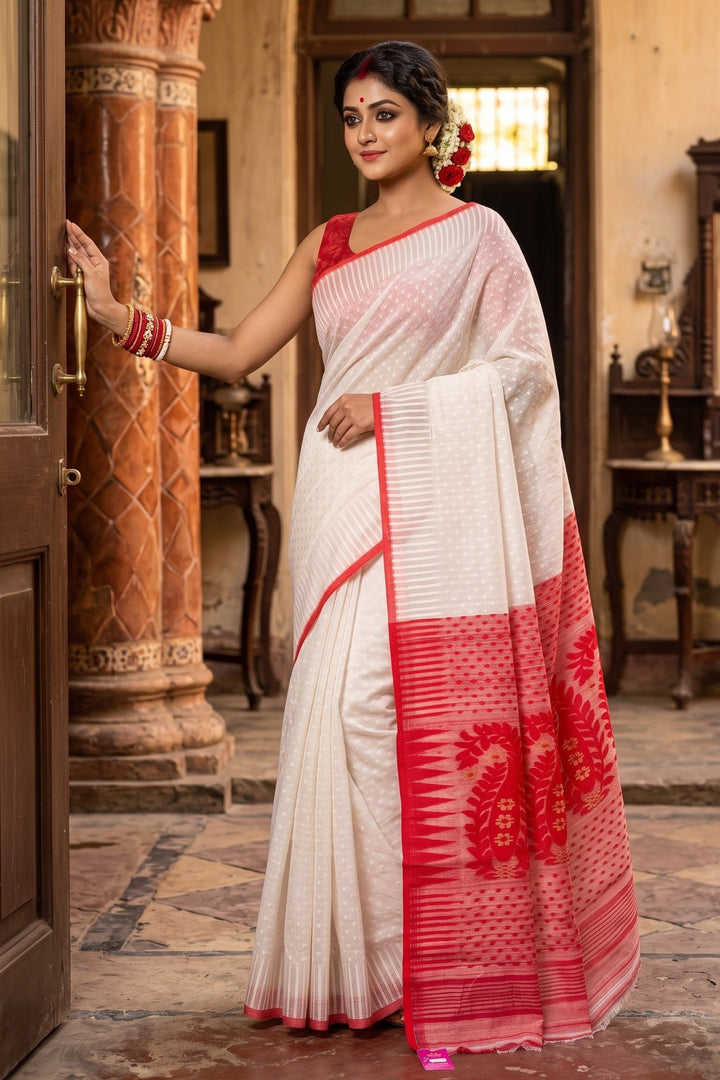 Sreemoyee - Bengal Dhakai Jamdani Saree