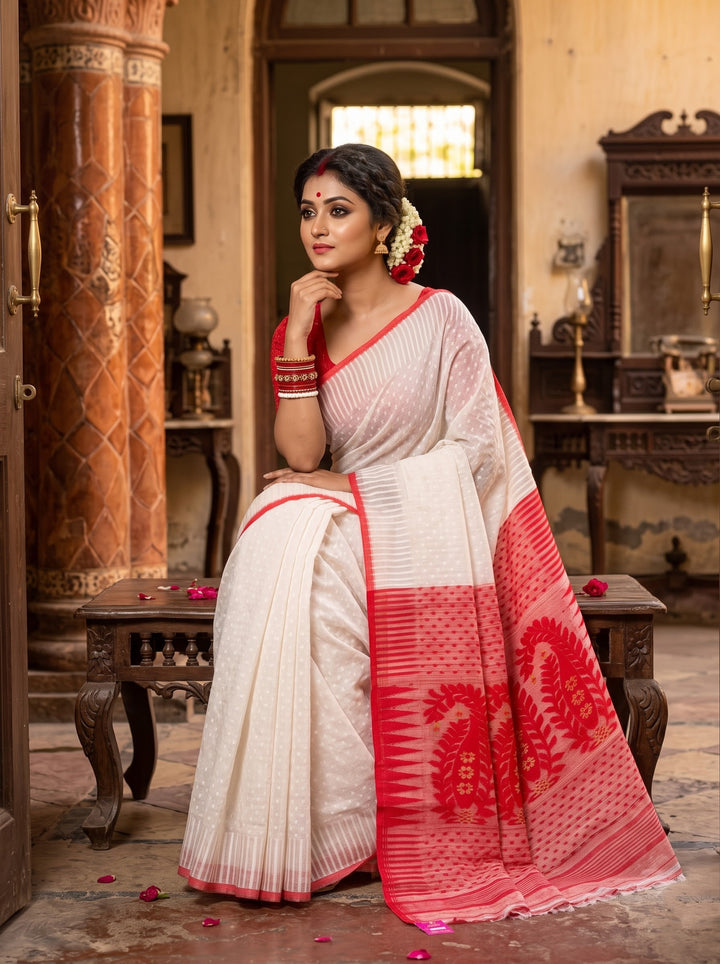 Sreemoyee - Bengal Dhakai Jamdani Saree