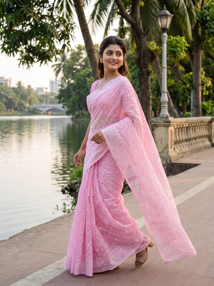 BishnuPriya Dhakai Jamdani Saree