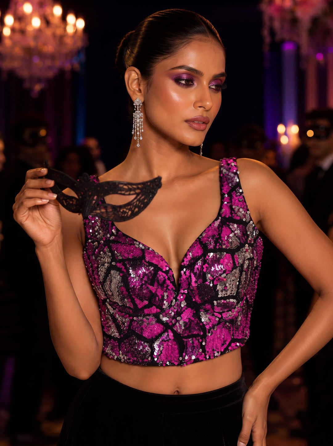 Flip Flop Fabulous – Designer Reversible Sequins Blouse
