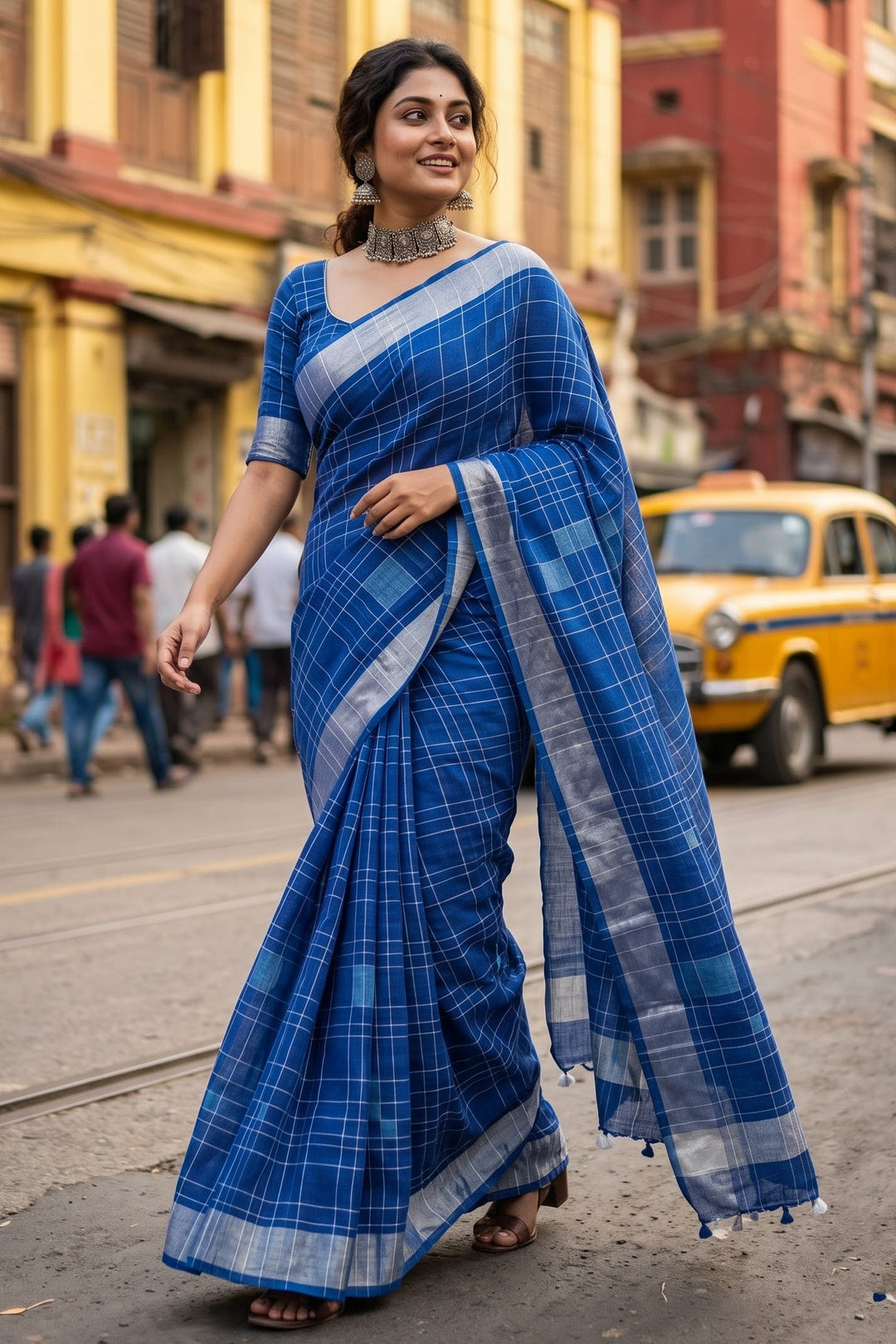 Just As You Are - Pure Handwoven Linen Saree