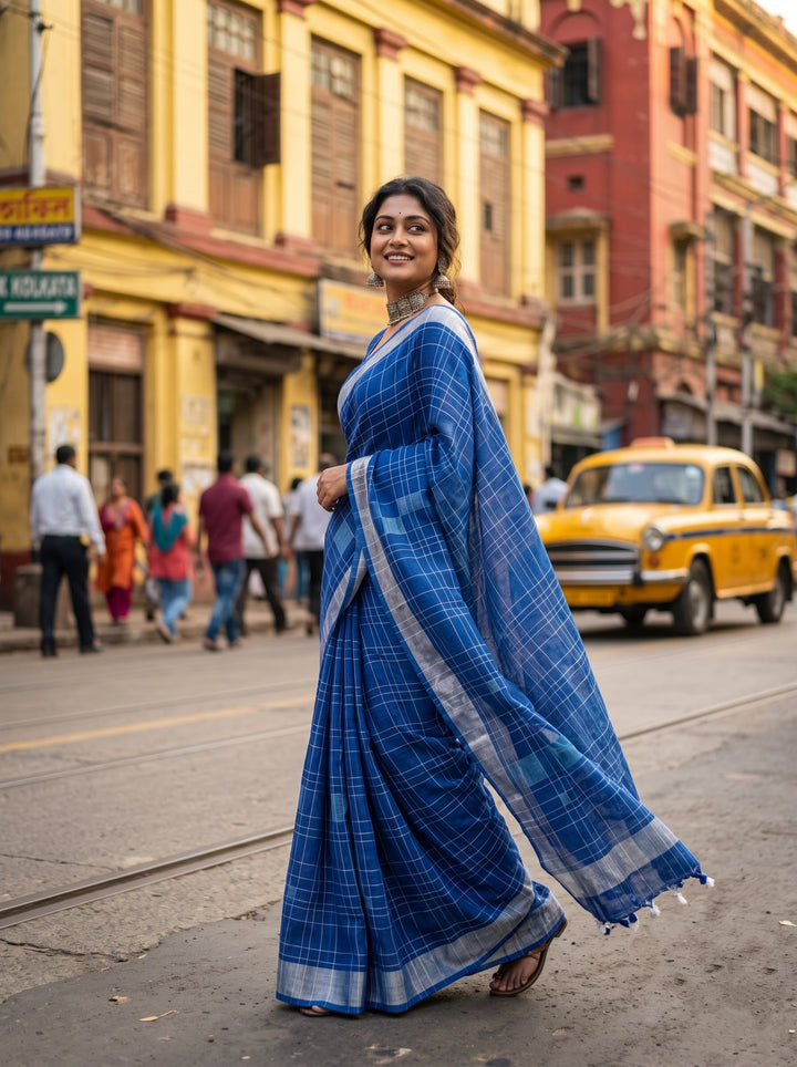Just As You Are - Pure Handwoven Linen Saree