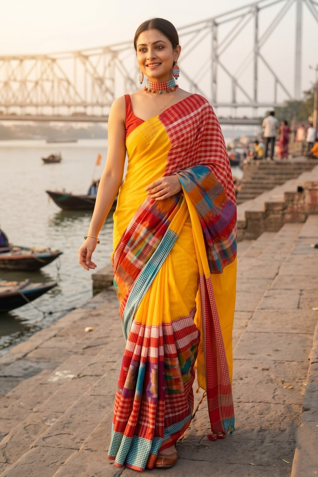Beautiful In Stripe Cotton Saree