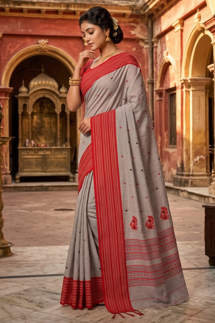 Luminary Cotton Banarasi Saree