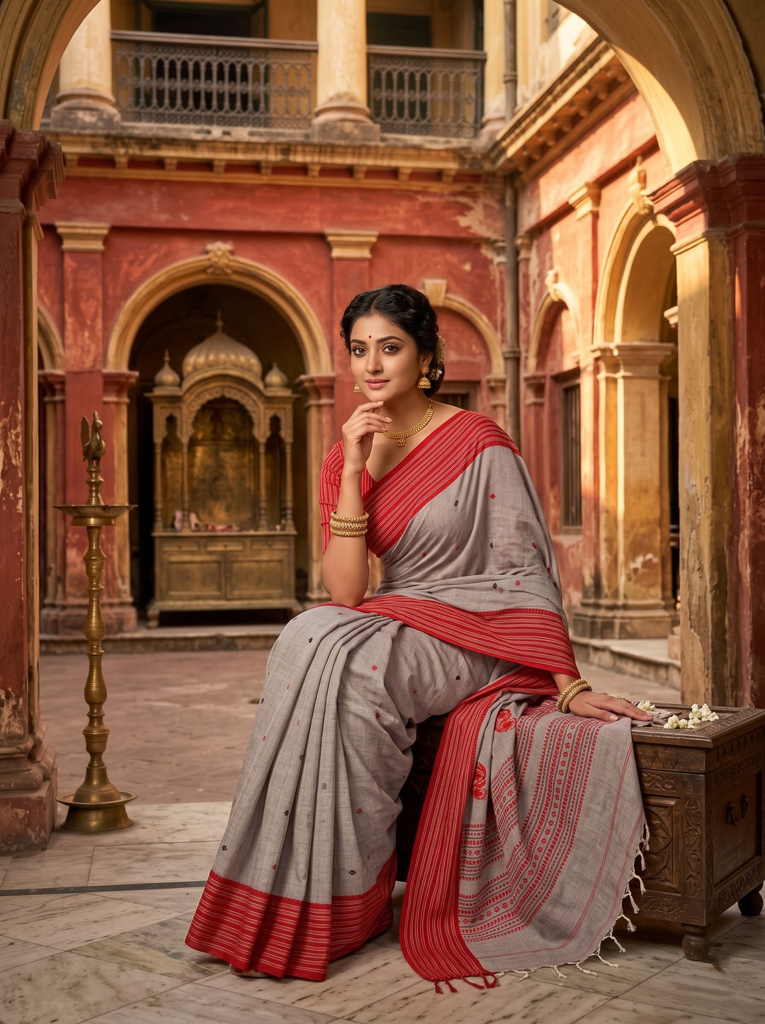 Luminary Cotton Banarasi Saree