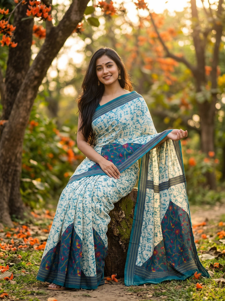 Trikon Ranga Fancy Silk Saree