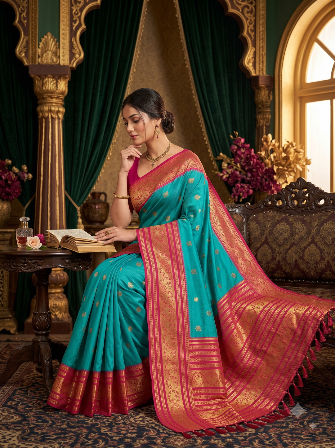 A Tale of Two Tones Fancy Silk Saree