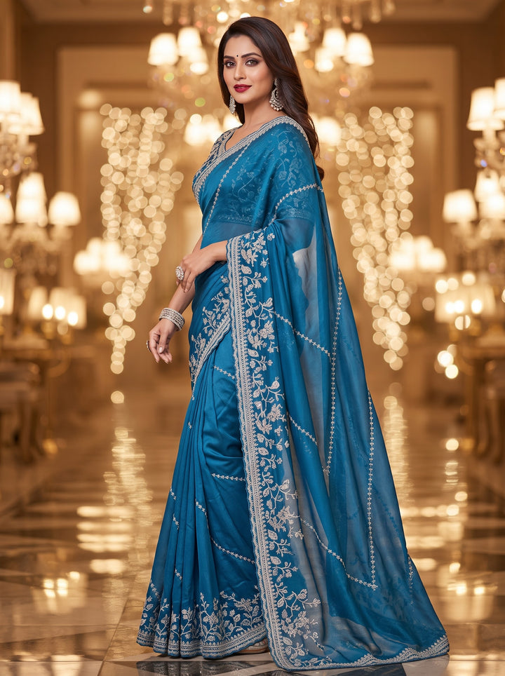 Most Recent Fancy silk Saree