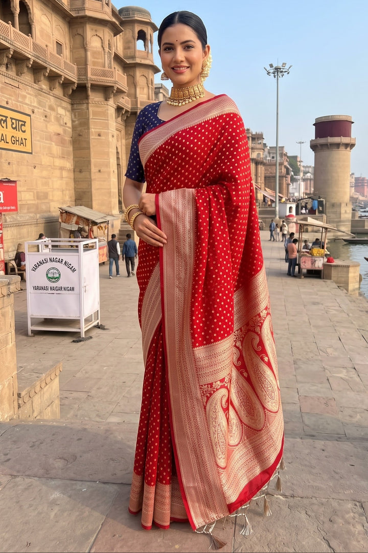 The Queen You Are Crepe Khaddi Silk Saree