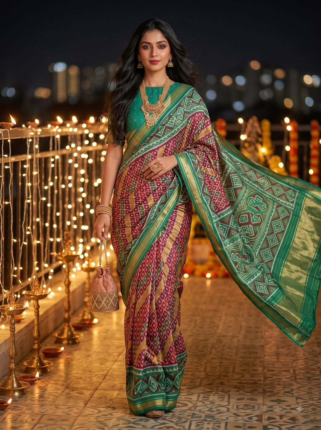 My Lucky Star Patola Silk Saree