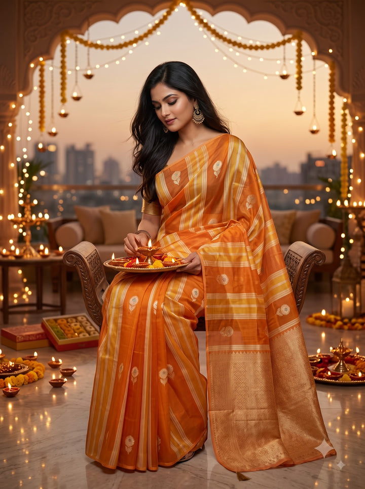 Close To You Banarasi Tissue Silk Saree