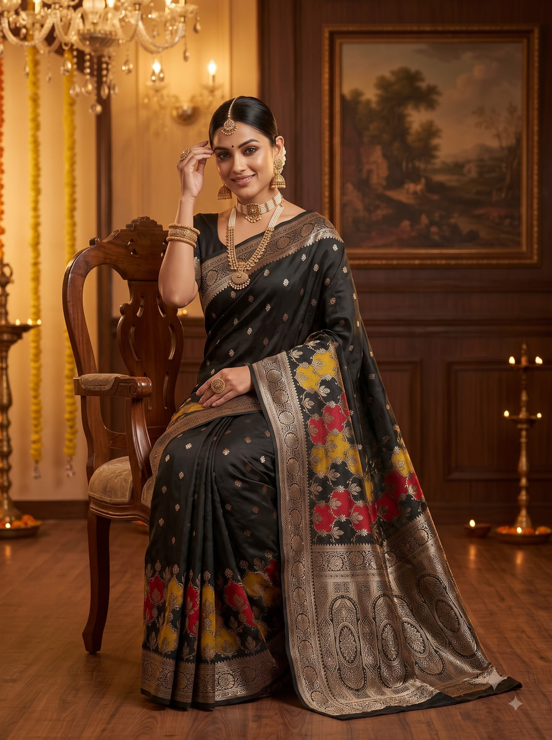 House of Grace Katan Silk Saree