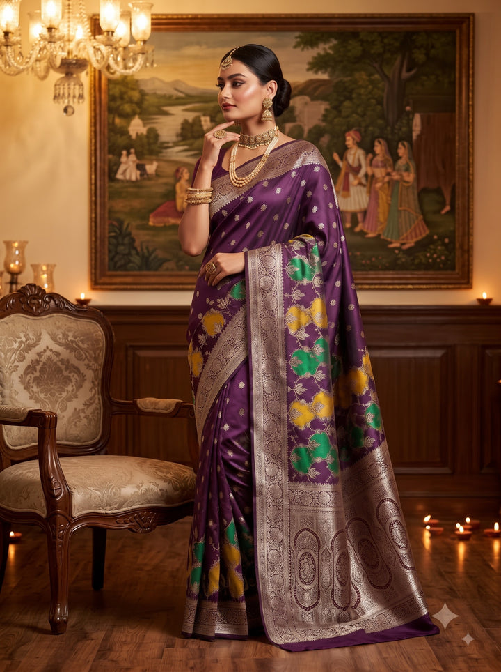 House of Grace Katan Silk Saree