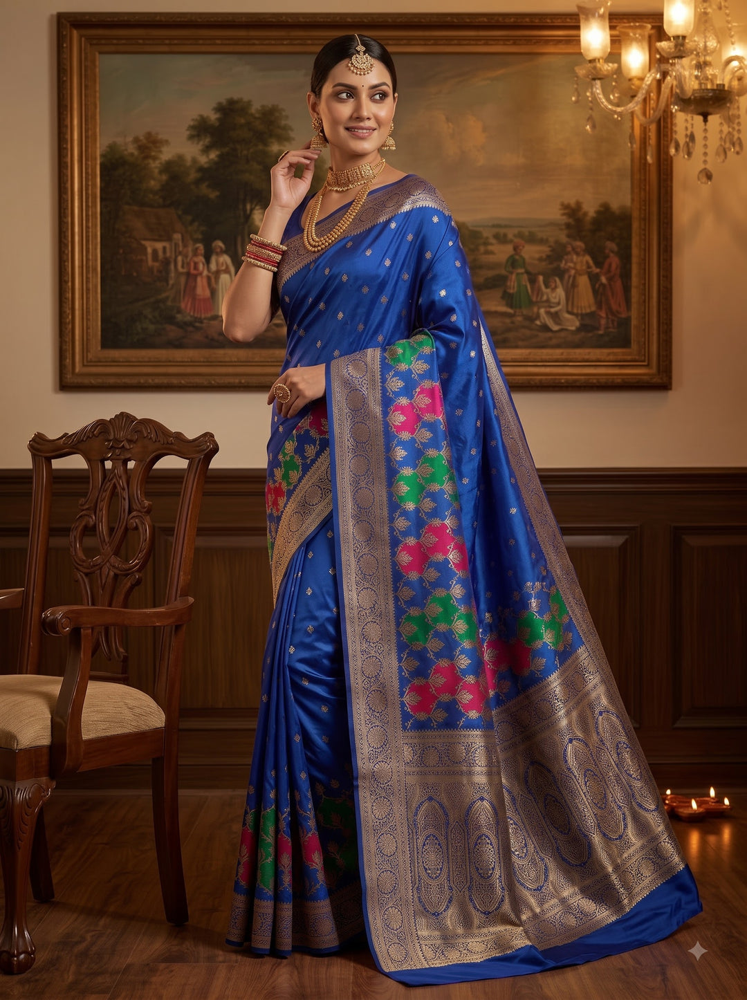 House of Grace Katan Silk Saree