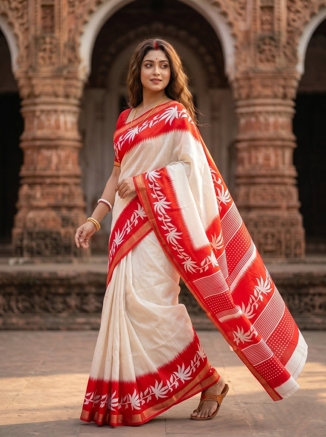 Borshar Gaan Bapta Tussar Silk Saree