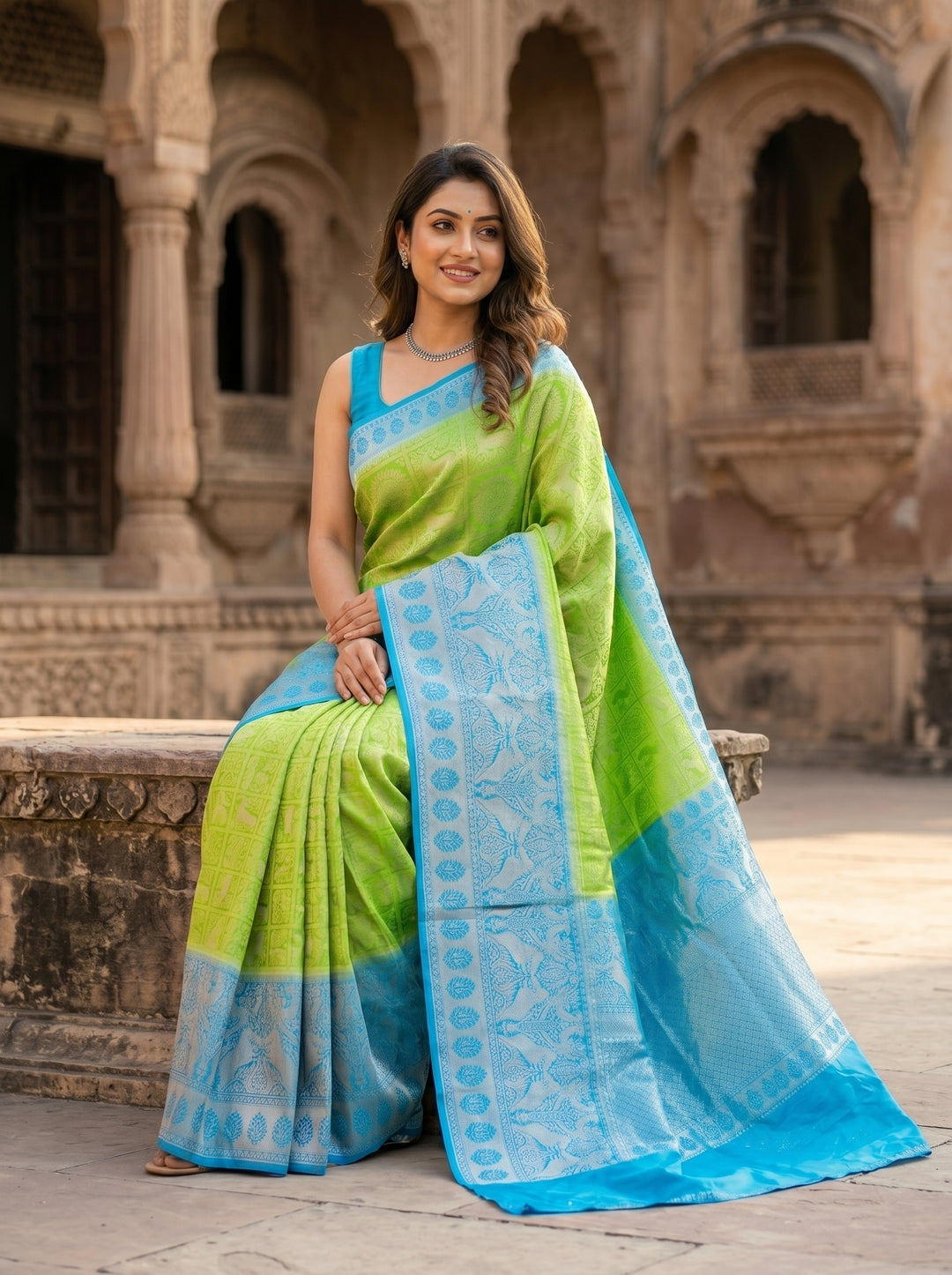 Blush Tones Kuvera Silk Saree