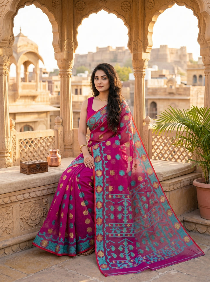 Kanaklata  Jamdani  Saree