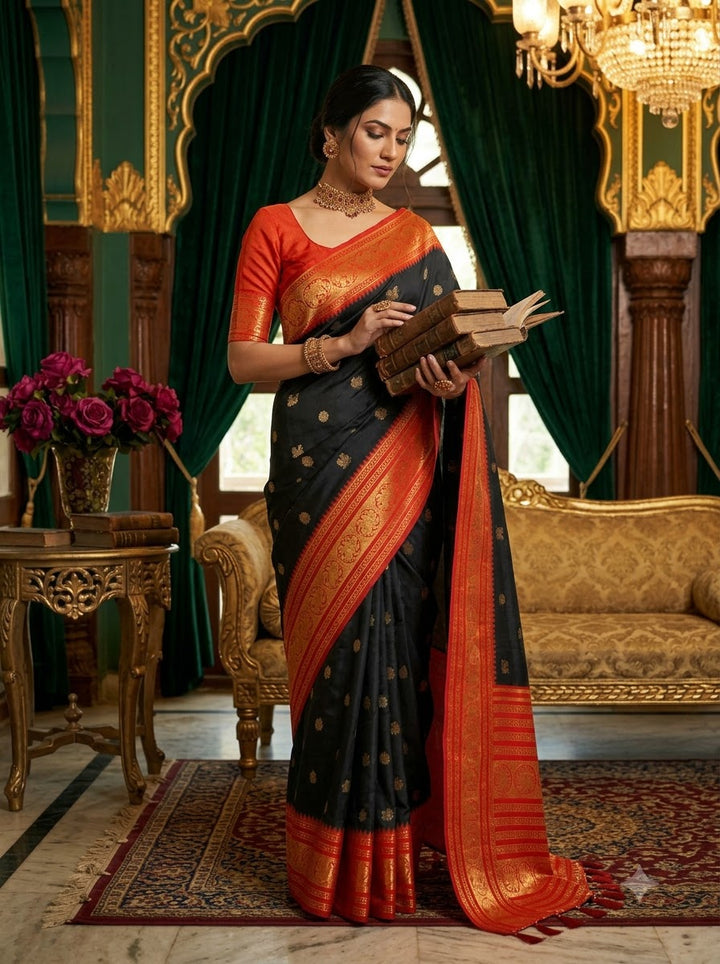 A Tale of Two Tones Fancy Silk Saree