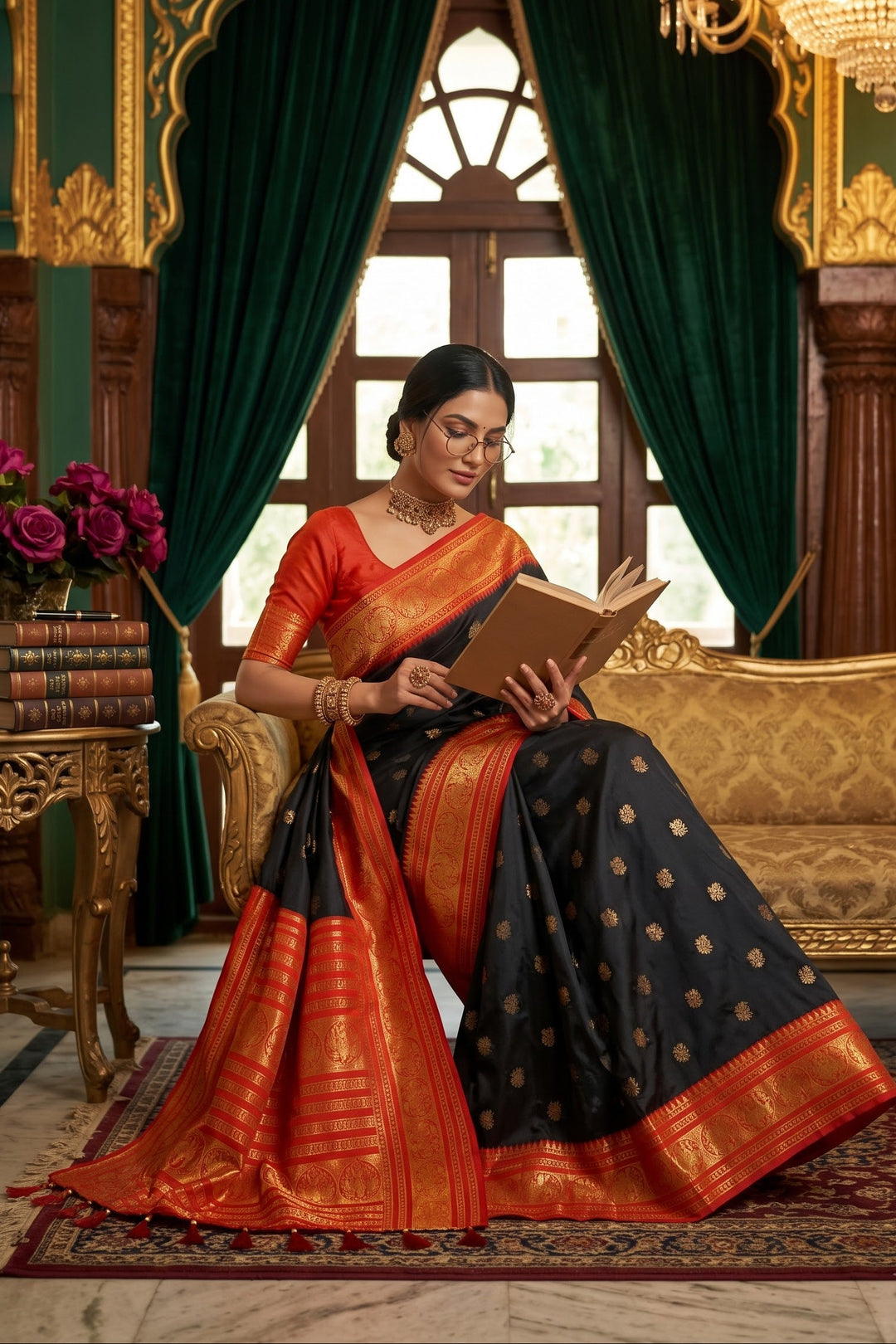 A Tale of Two Tones Fancy Silk Saree