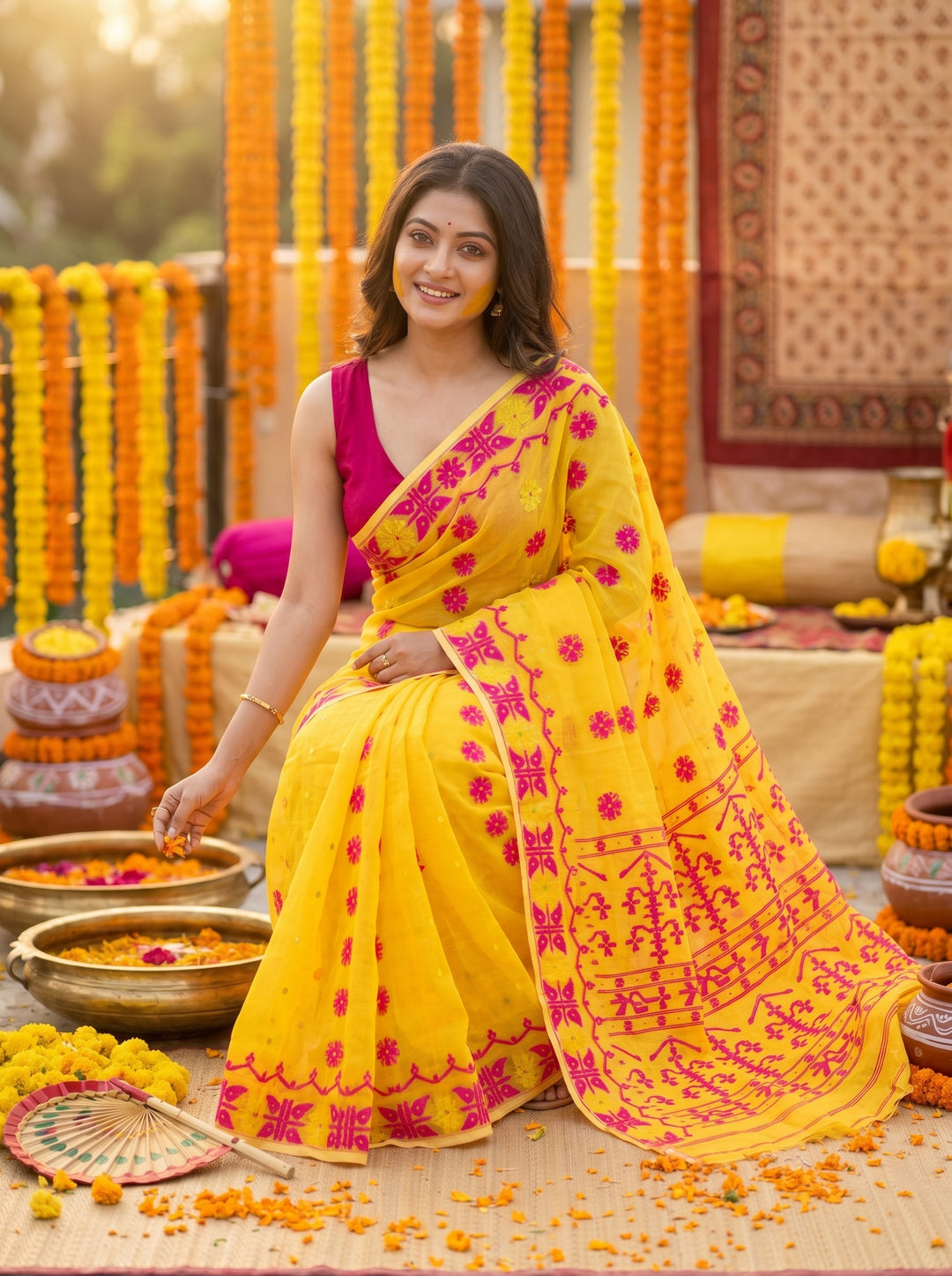 Kanaklata  Jamdani  Saree