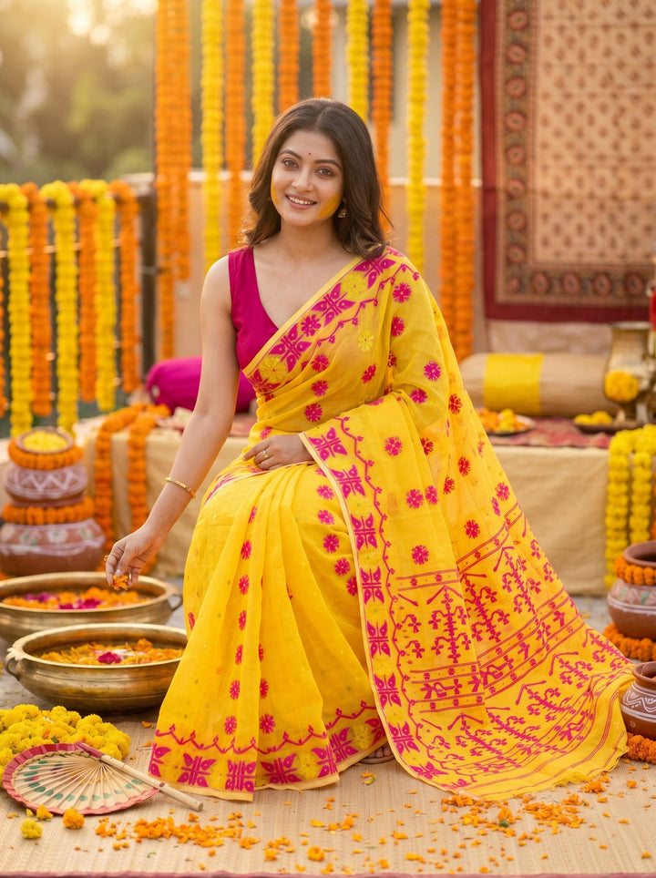 Kanaklata  Jamdani  Saree