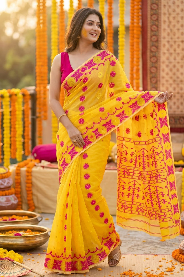 Kanaklata  Jamdani  Saree