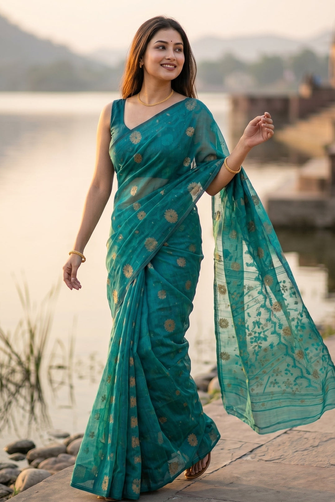 Kanaklata  Jamdani  Saree