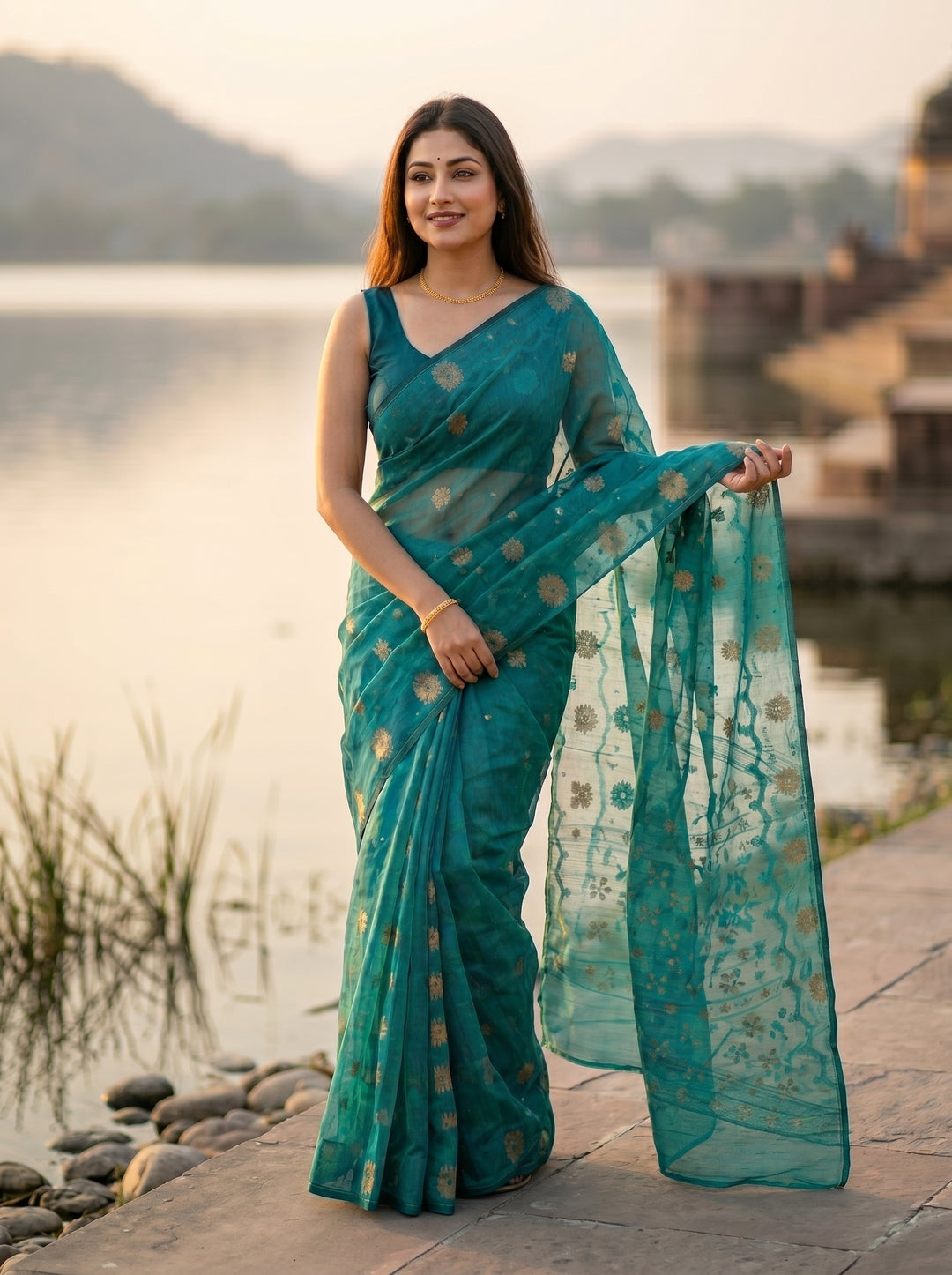 Kanaklata  Jamdani  Saree