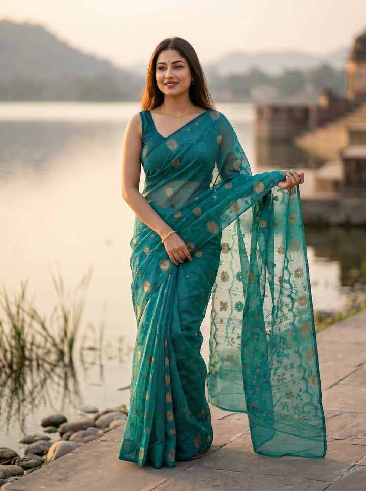Kanaklata  Jamdani  Saree