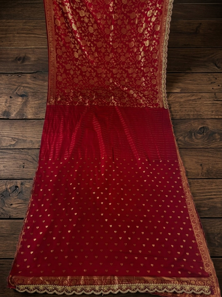 From the Gharana Banarasi Khaddi Georgette Silk