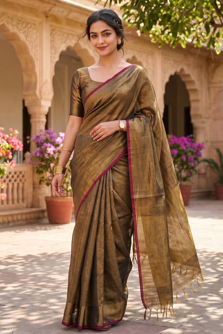 Bengal Handloom Fusion Saree