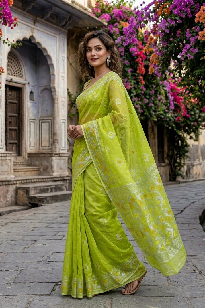Raag Dhumketu Dhakai Jamdani Saree