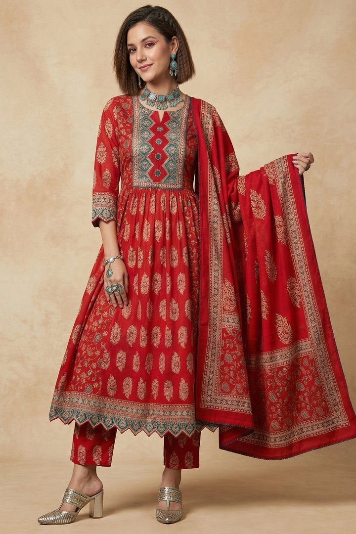 Welcoming Summer- Designer Cotton Suit Set
