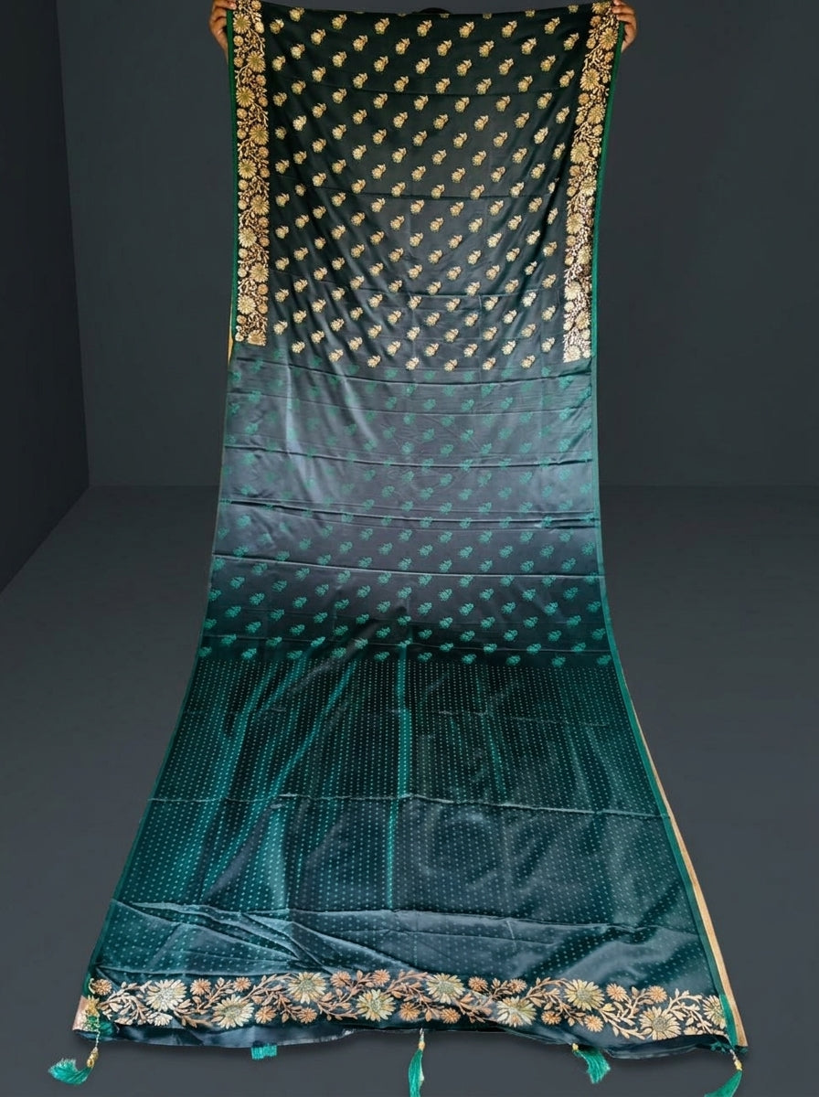 Flowy Magic (Satin Silk Saree)