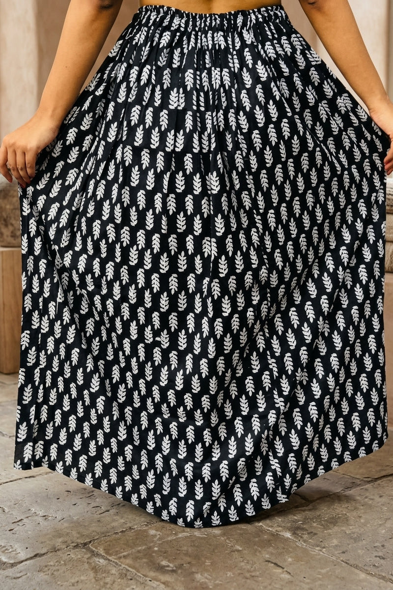 Opal Drapes Maxi Skirt