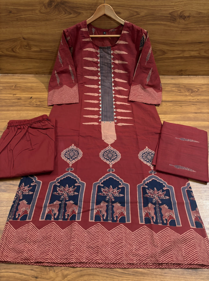 Rang Rush Ethnic Cotton Kurti Set