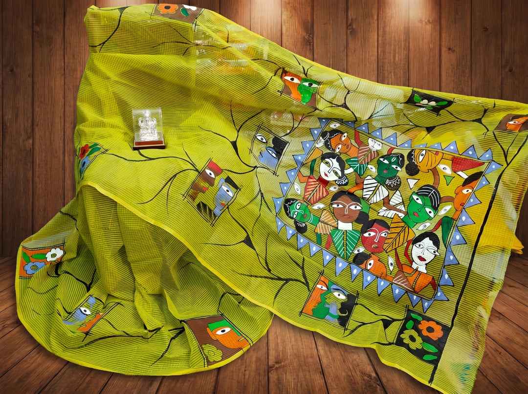 Transformation Hand Painted Kota Saree